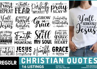 Christian Quotes Svg Bundle