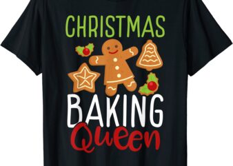 christmas baking queen xmas baking enthusiast cookie lover t shirt men