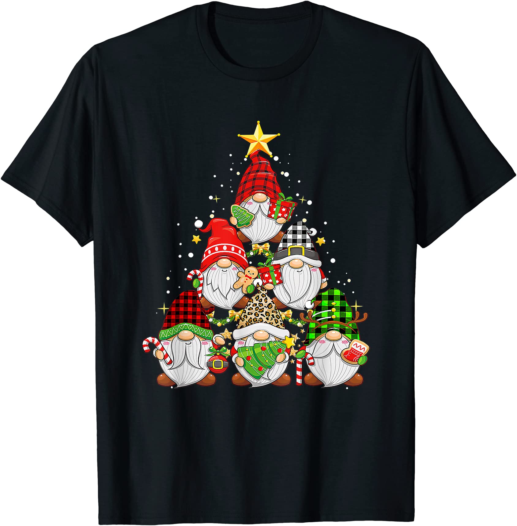 christmas gnome shirt funny family pajamas gnome tree xmas t shirt men ...