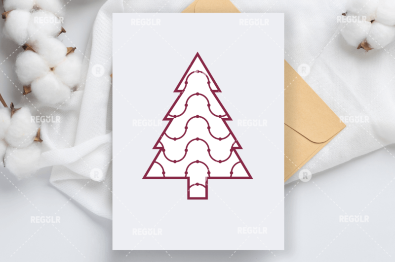 Christmas Tree Monogram SVG Bundle