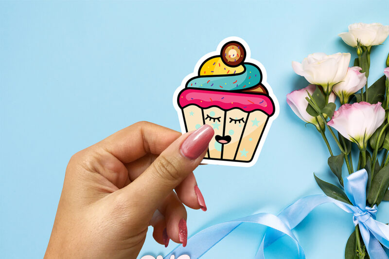 Cute Ice Cream Sticker Svg Bundle