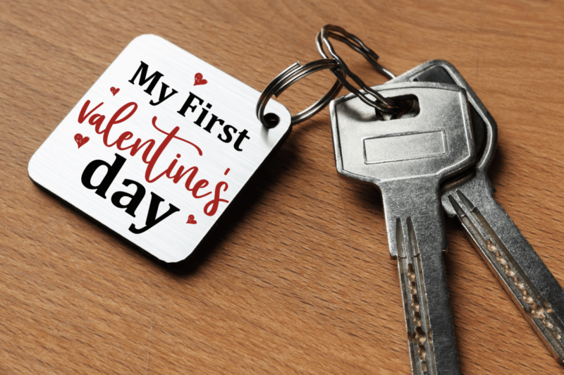 Valentines Keychain SVG Bundle