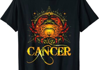 crab zodiac sign symbol horoscope cancer t shirt men