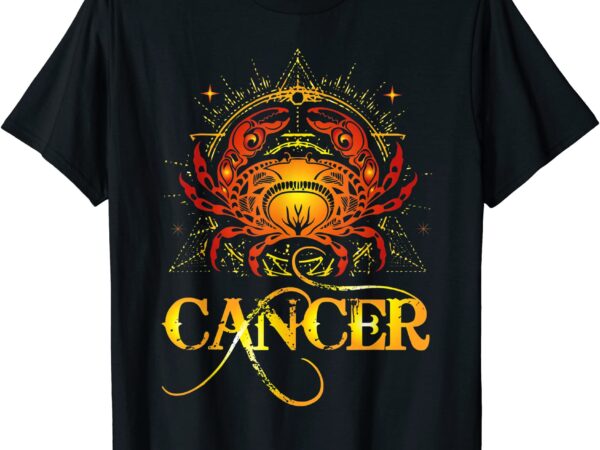 Crab zodiac sign symbol horoscope cancer t shirt men
