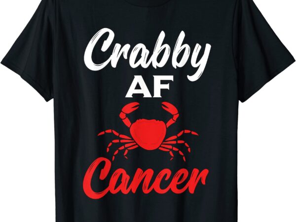 Crabby af cancer zodiac t shirt men