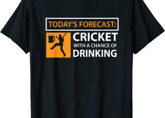 cricket and beer t shirt funny drinking cricket fan gift men