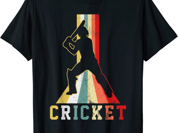 Cricket cricketer player coach retro gift t shirt men