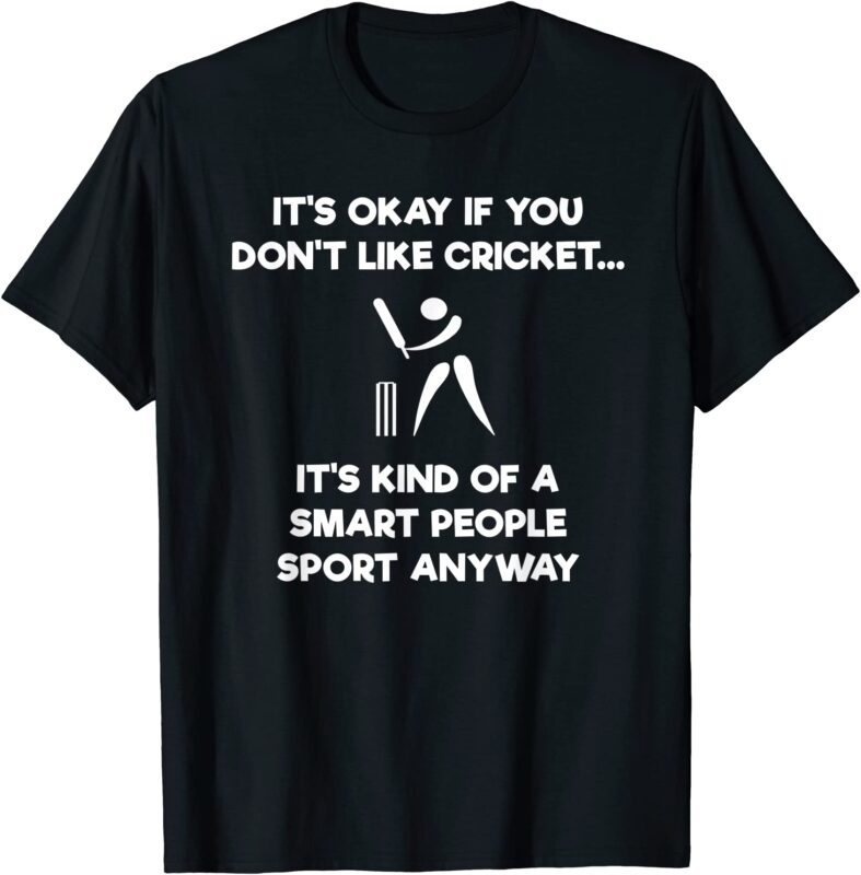 cricket game t shirt funny smart player men