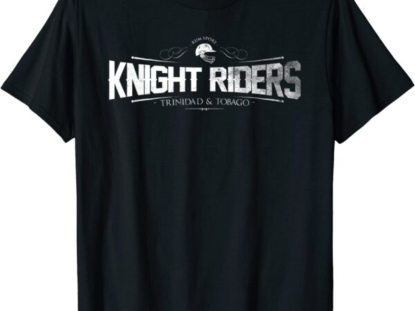 Cricket knight riders trinidad distressed t shirt men