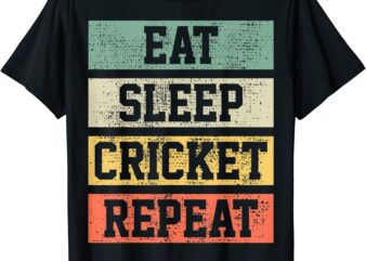cricket retro vintage player coach gift t shirt men