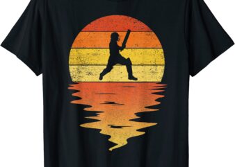 cricket shirt retro sunset 70s vintage cricket t shirt men