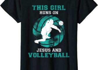 cute daughter teen girls kids her jesus christian volleyball t shirt women