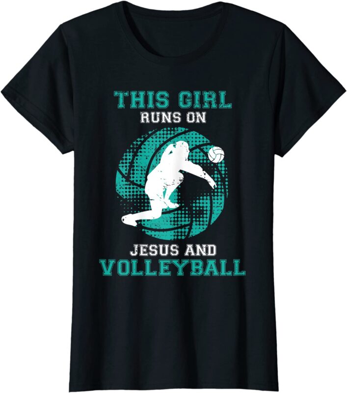 cute daughter teen girls kids her jesus christian volleyball t shirt ...