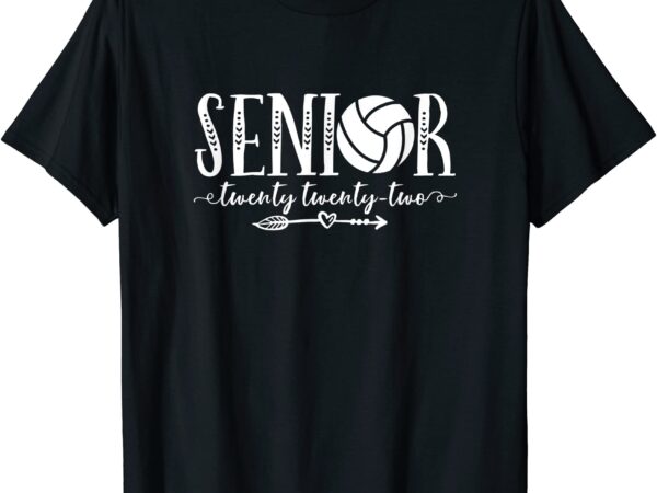 Cute senior 2022 volleyball team twenty twenty two graduate t shirt men