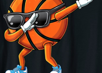 dabbing basketball sunglasses ball graphic funny dab t shirt men