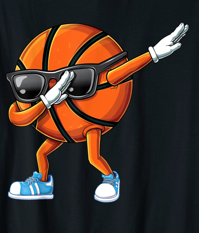Funny Dab Dabbing Basketball Ball T Shirt Funny Dab Dabbing Basketball Ball T Shirt