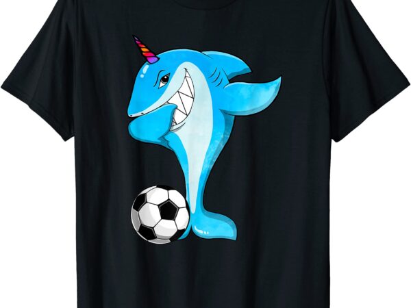 Dabbing sharkicorn funny soccer lovers jersey shark unicorn t shirt men