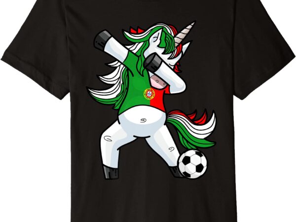 Dabbing soccer unicorn t shirt portugal portuguese football men