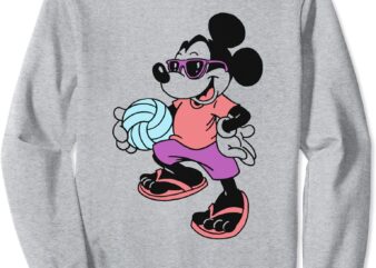 disney mickey mouse volleyball pullover sweatshirt unisex