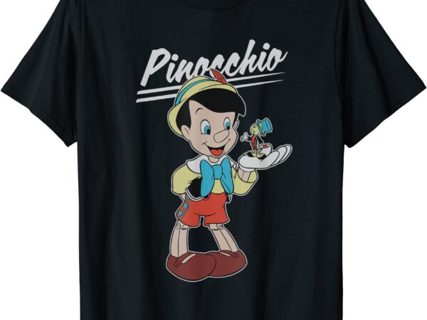 Disney pinocchio and jiminy cricket t shirt men