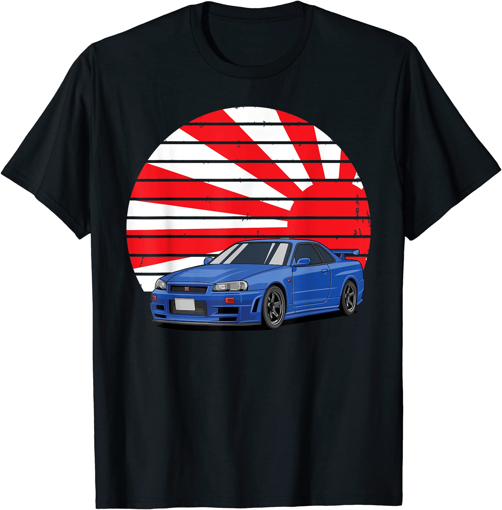 drifting jdm rising japan sun import tuner street racing t shirt men