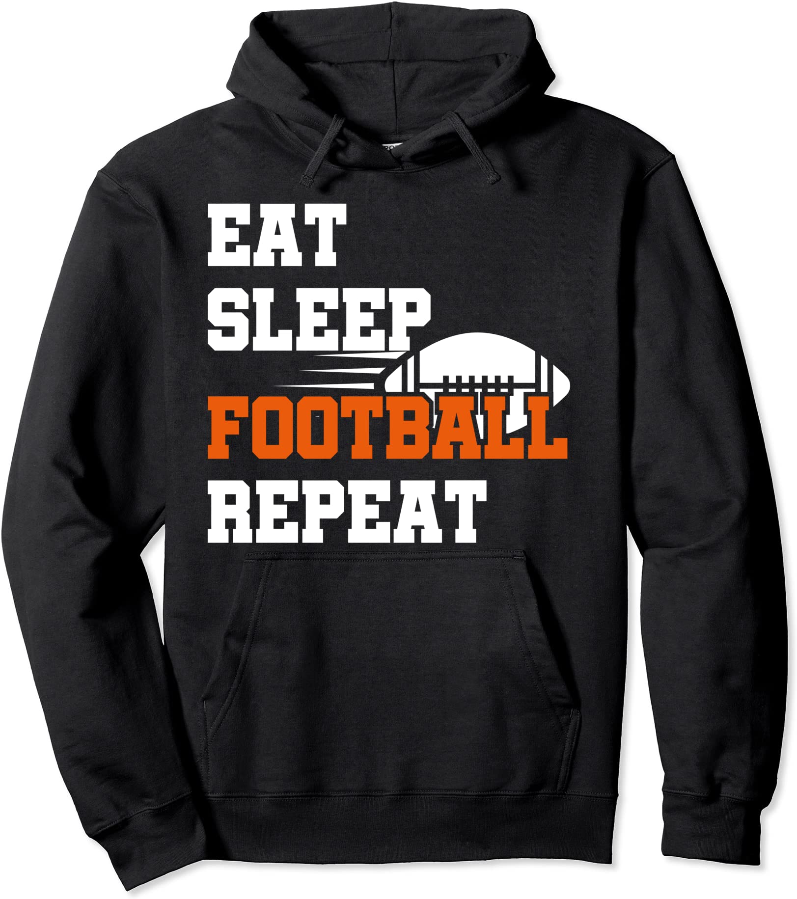 eat sleep football repeat football player funny football pullover ...