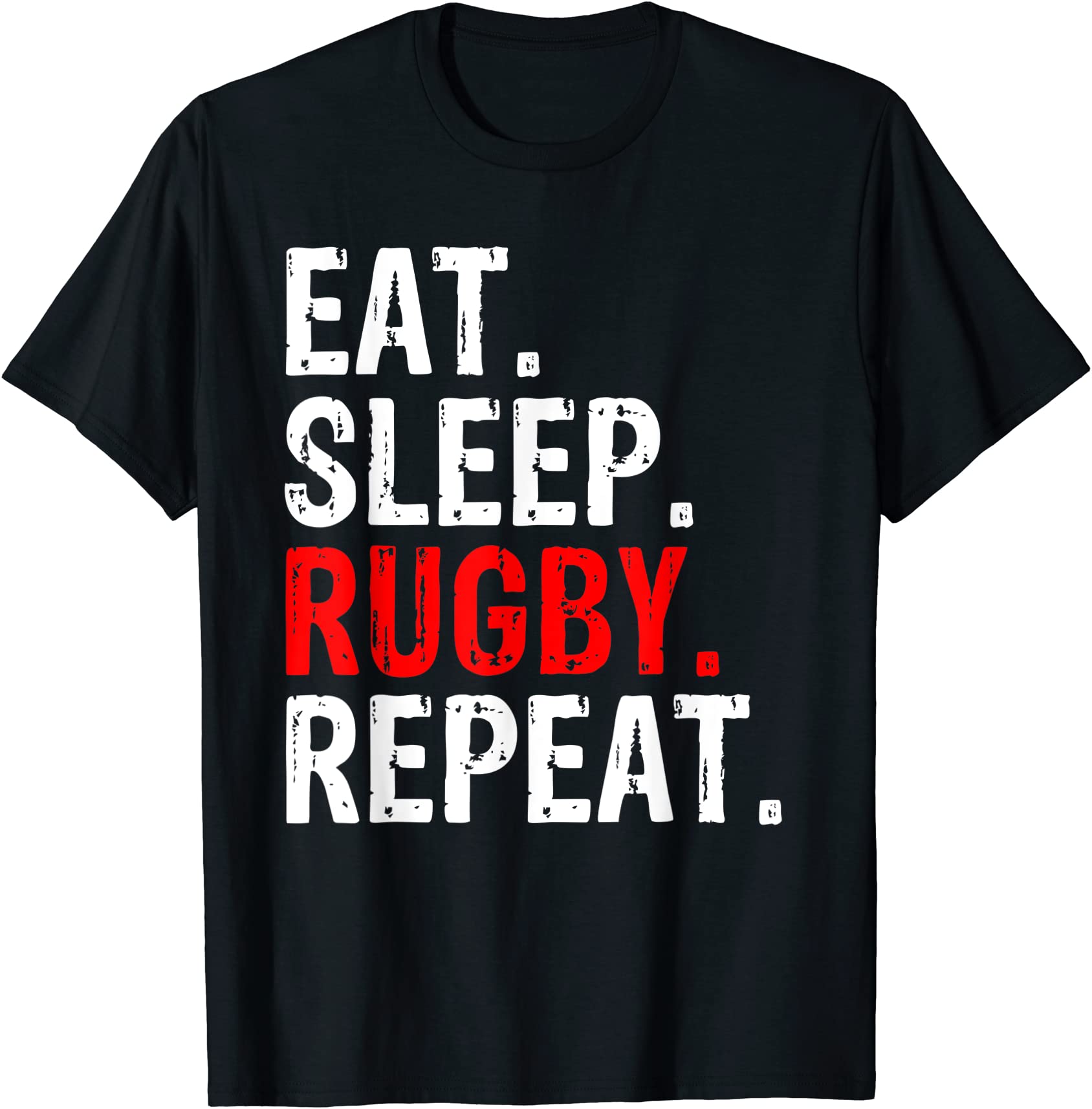 eat sleep rugby repeat sport gift t shirt men - Buy t-shirt designs