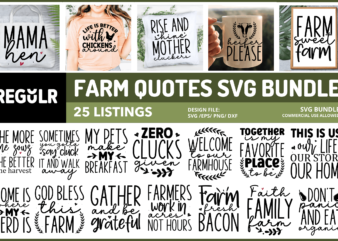 Farm Quotes SVG Bundle