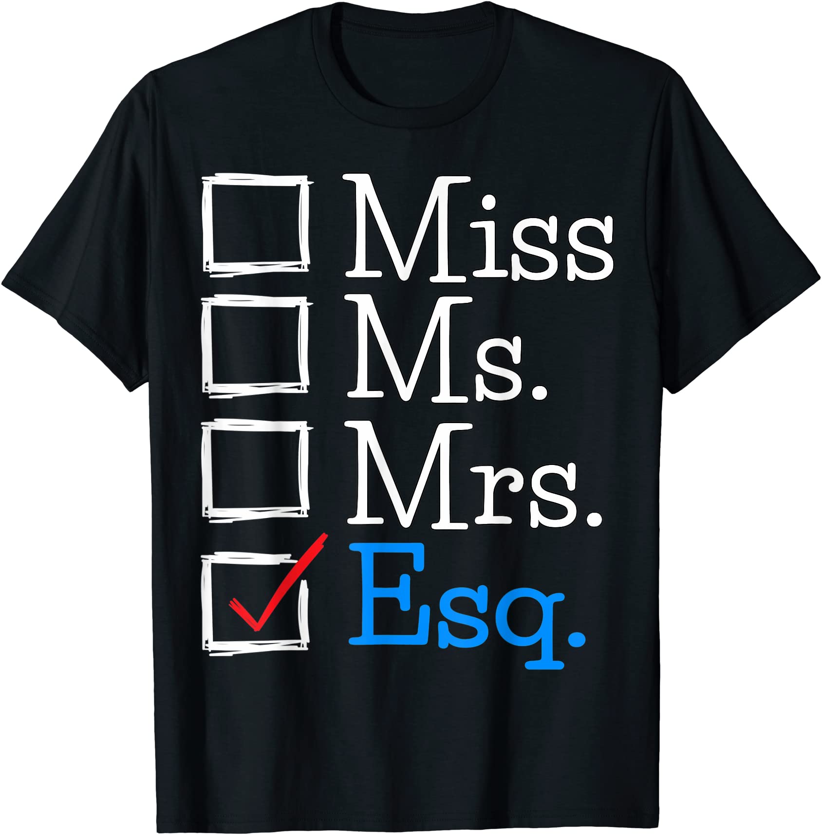 female new lawyer graduation gift passing the bar exam esq t shirt men