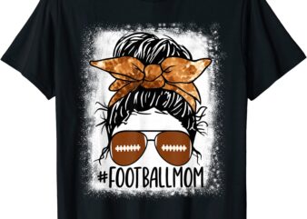 football mom life tie dye bleached shirt messy bun player t shirt men