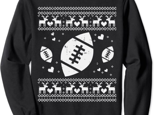 Football ugly christmas sweater ball sport player boy gift sweatshirt unisex