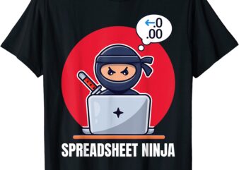 funny accountant ninja accounting bookkeeper t shirt men