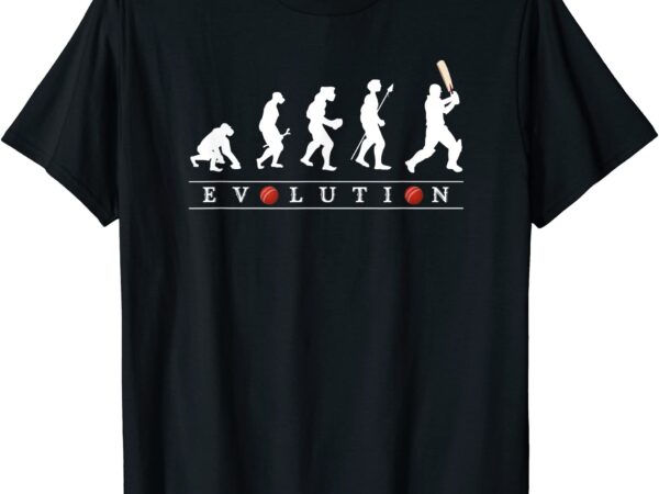 Funny cricket evolution t shirt men