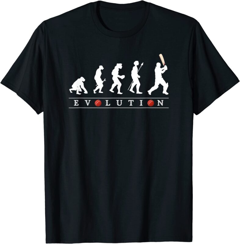 funny cricket evolution t shirt men