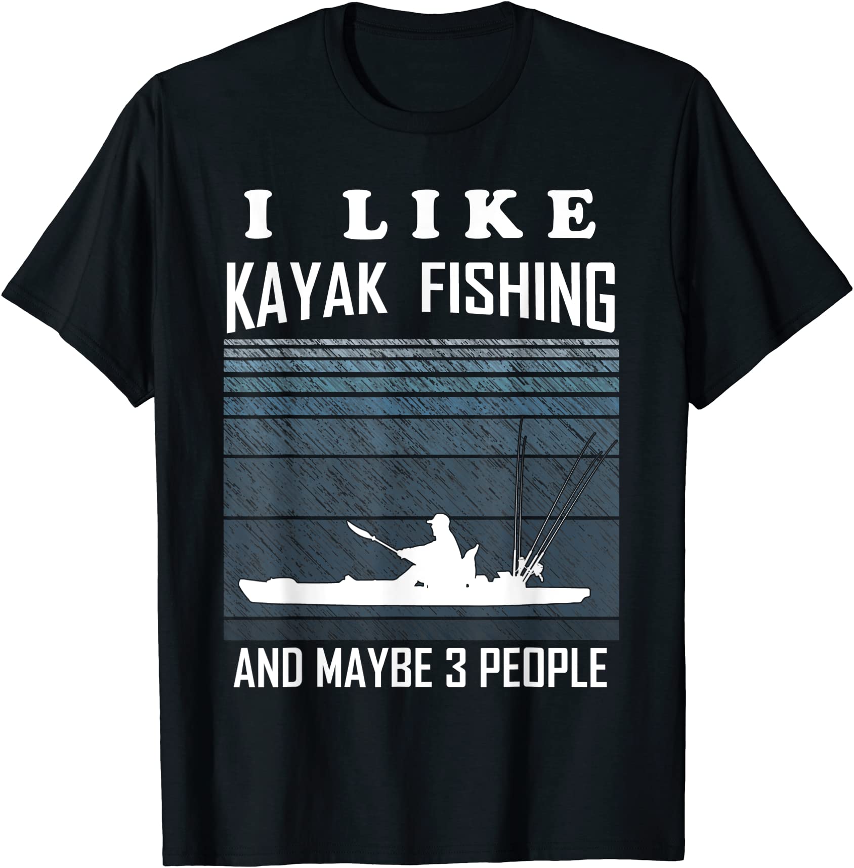 funny kayak bass fishing kayaking lover kayak angler t shirt men - Buy ...