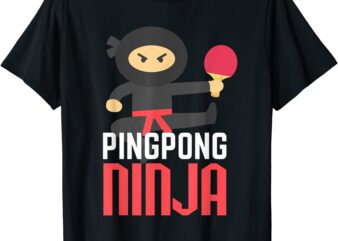 funny ping pong ninja shirt table tennis t shirt men