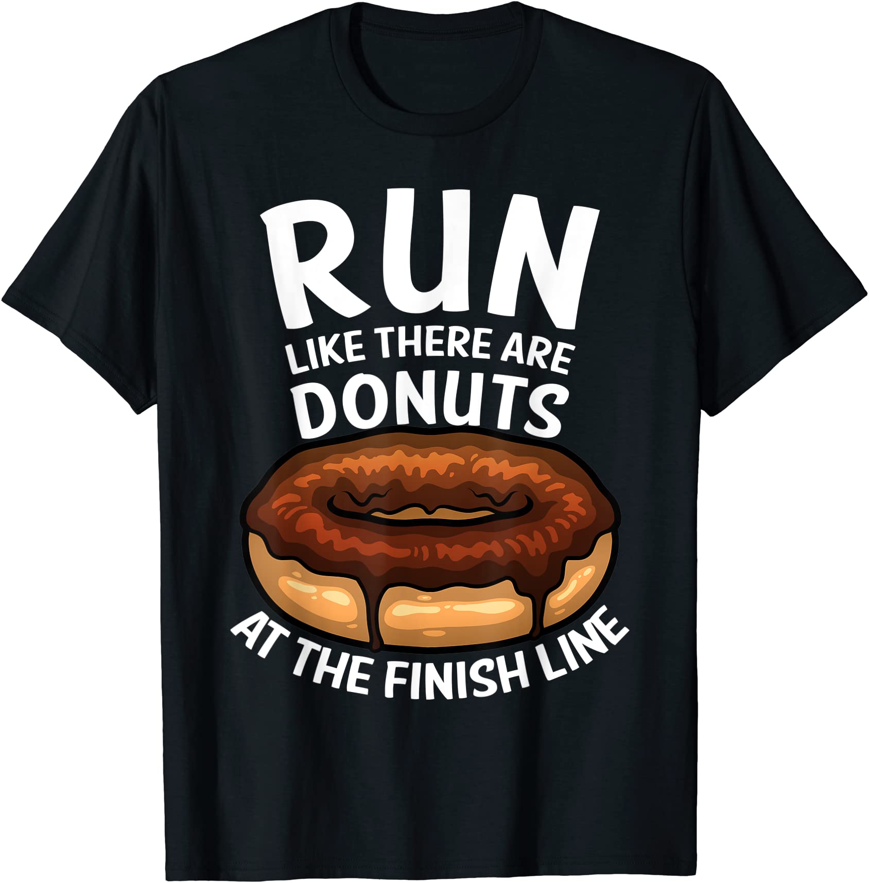 funny running for men women donut finish line marathon t shirt men ...