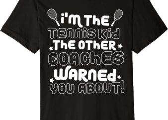 funny tennis kid warning boys girls youth player gift premium t shirt men