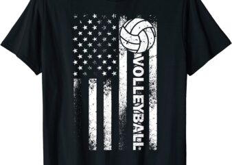 funny volleyball design for men women usa patriotic athlete t shirt men