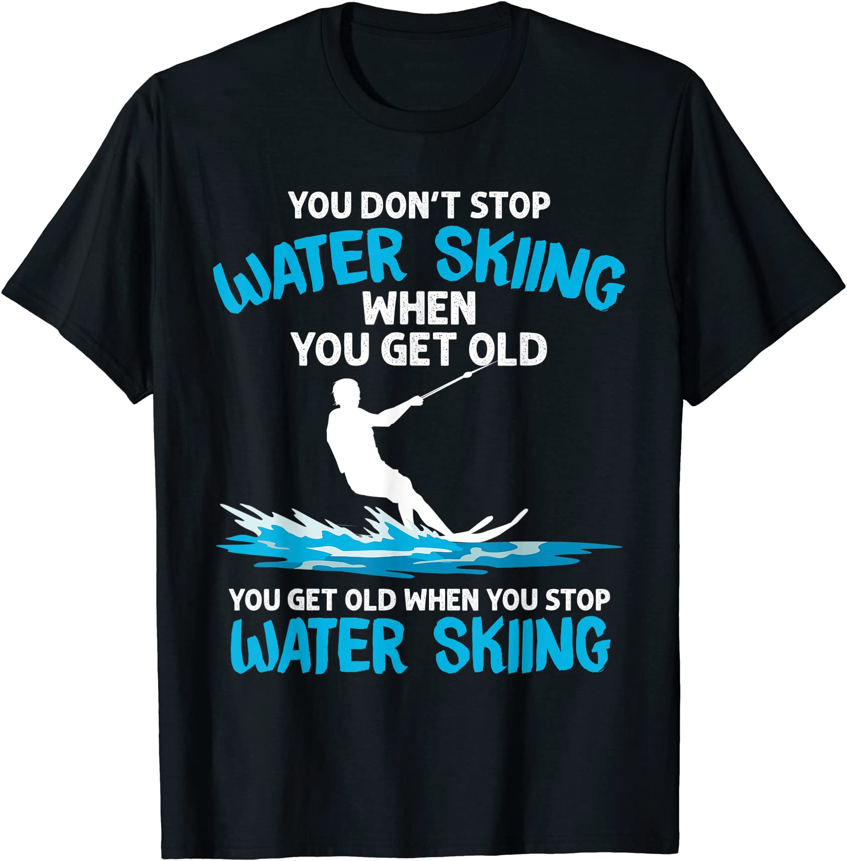 funny water skiing designs for men women water skier athlete t shirt ...