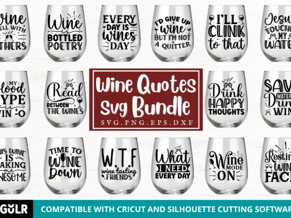 Wine quotes svg bundle t shirt design for sale