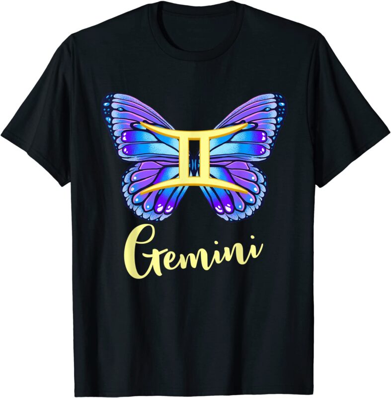 gemini butterfly zodiac sign of butterfly wings for women t shirt men