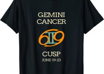 gemini cancer cusp zodiac horoscope t shirt men