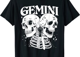 gemini faery crystal witch shirt skull constellation men