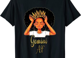gemini queen af zodiac floral birthday t shirt gifts men