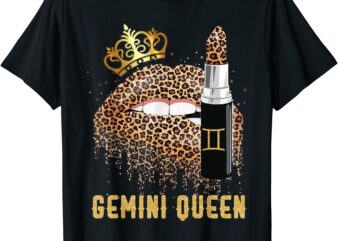 gemini queen leopard lips shirt gemini t shirt men