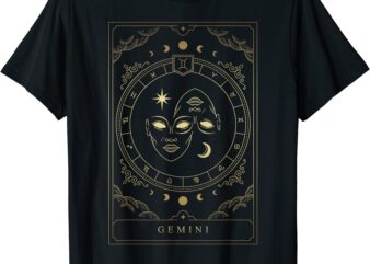 gemini tarot card zodiac t shirt men