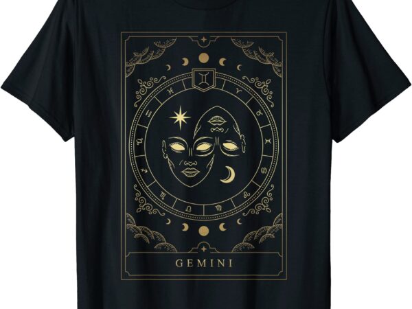 Gemini tarot card zodiac t shirt men Gemini tarot card zodiac t shirt men