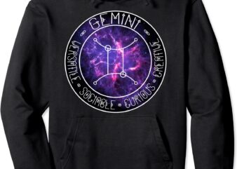 gemini zodiac astrology symbol and qualities pullover hoodie unisex