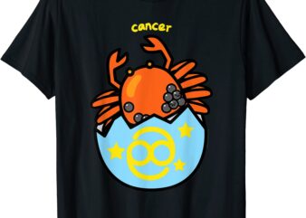 gudetama zodiac cancer tee shirt men